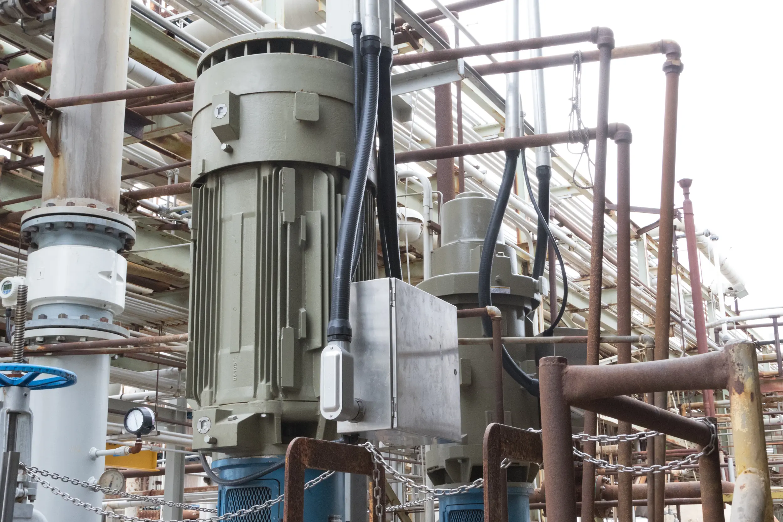 A pump at a chemical plant